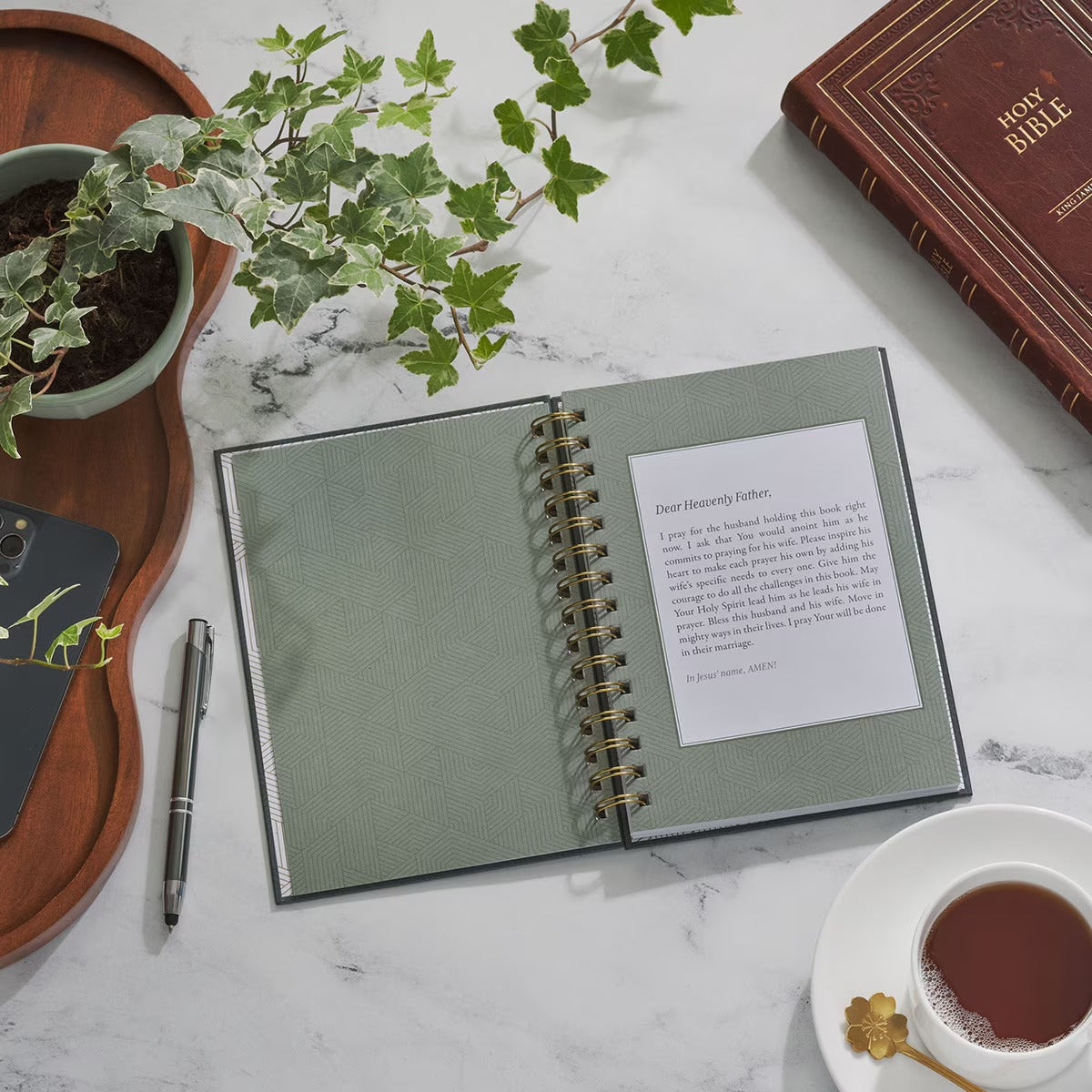 31 Prayers for My Wife Spiral Hardcover Prayer Journal for Husbands - The Christian Gift Company