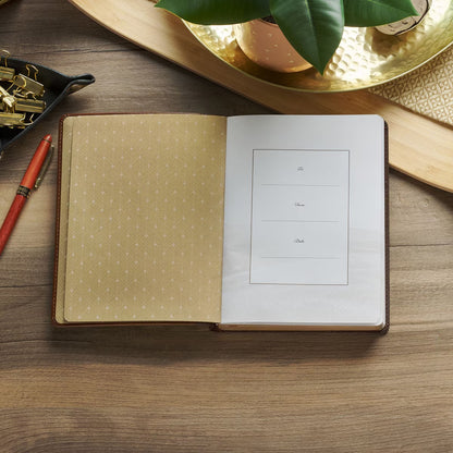 Amazing Grace Two-Tone Brown Faux Leather Daily Devotional