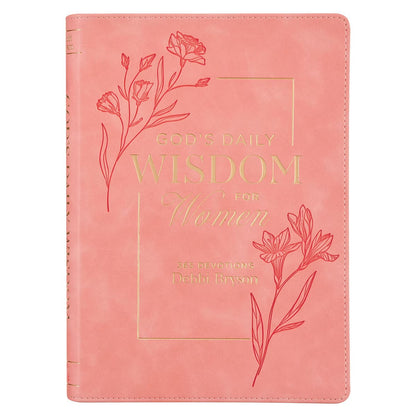God’s Daily Wisdom for Women Pink Faux Leather Daily Devotional