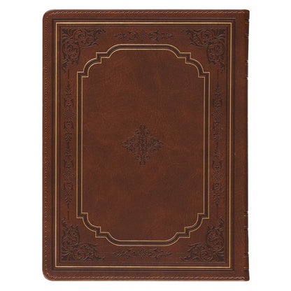 365 Days through the Bible Chestnut Brown Faux Leather Daily Devotional