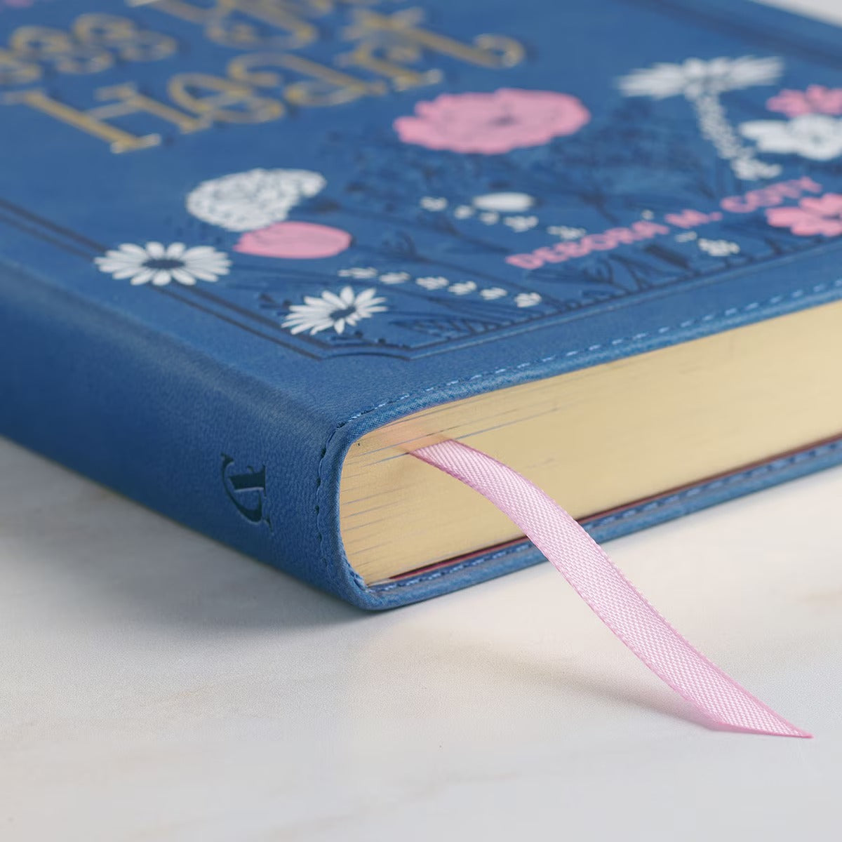 Bless Your Heart Blue Faux Leather Daily Devotional for Women
