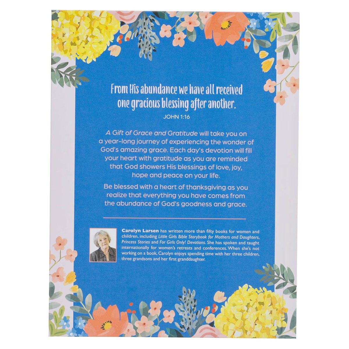A Gift of Grace and Gratitude White Hardcover Devotional - The Christian Gift Company