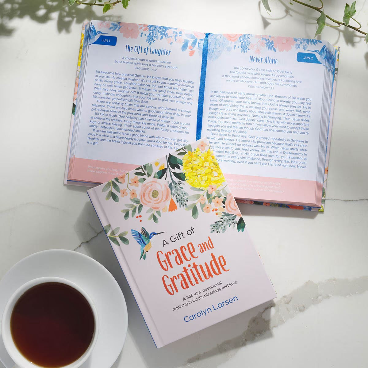 A Gift of Grace and Gratitude White Hardcover Devotional - The Christian Gift Company