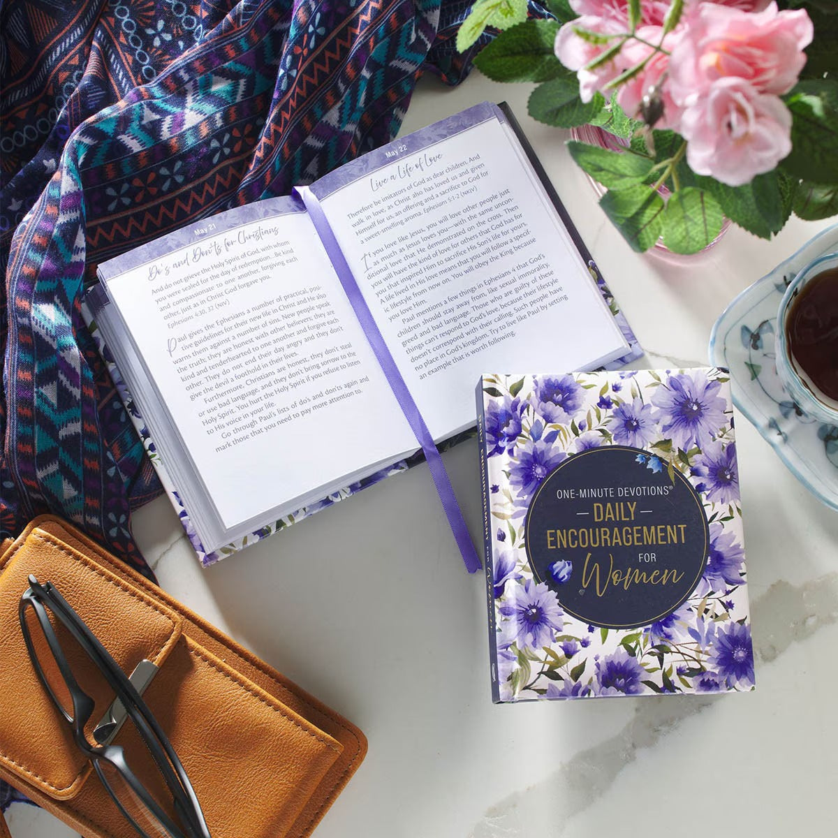 One-Minute Devotions®: Daily Encouragement for Women Hardcover Devotional - The Christian Gift Company