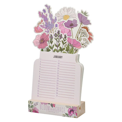 Bloom in His Grace Special Days Calendar - 2 Corinthians 12:9 - The Christian Gift Company