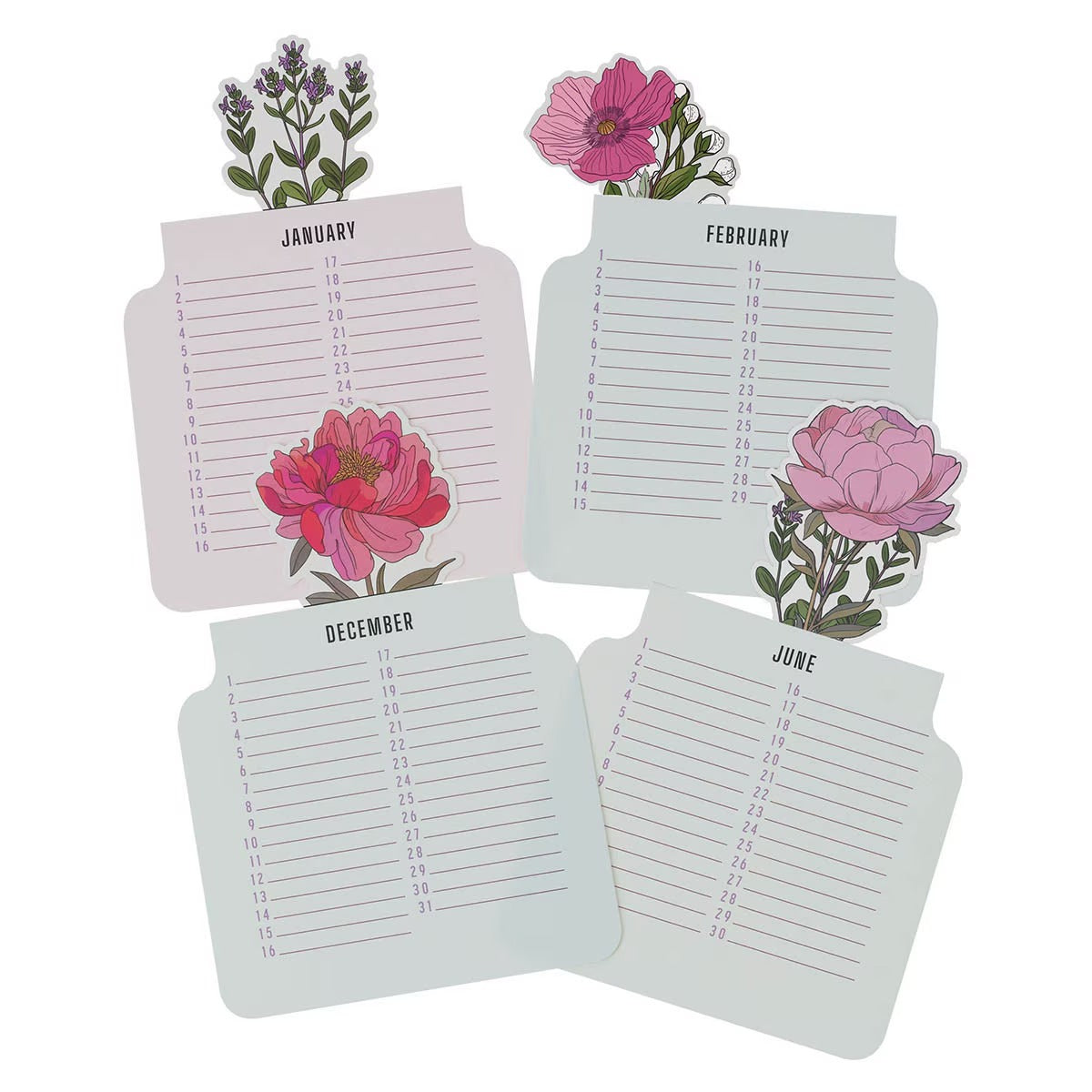 Bloom in His Grace Special Days Calendar - 2 Corinthians 12:9 - The Christian Gift Company