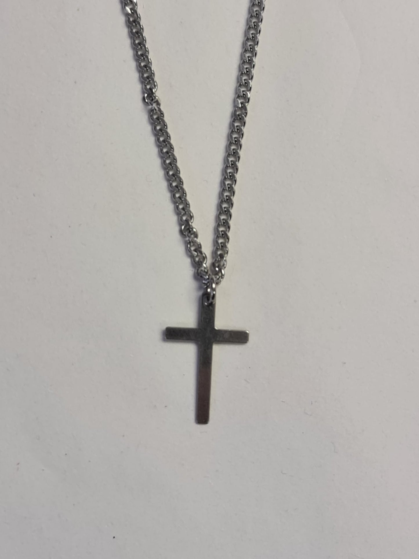 Small Plain Cross Stainless Steel - The Christian Gift Company