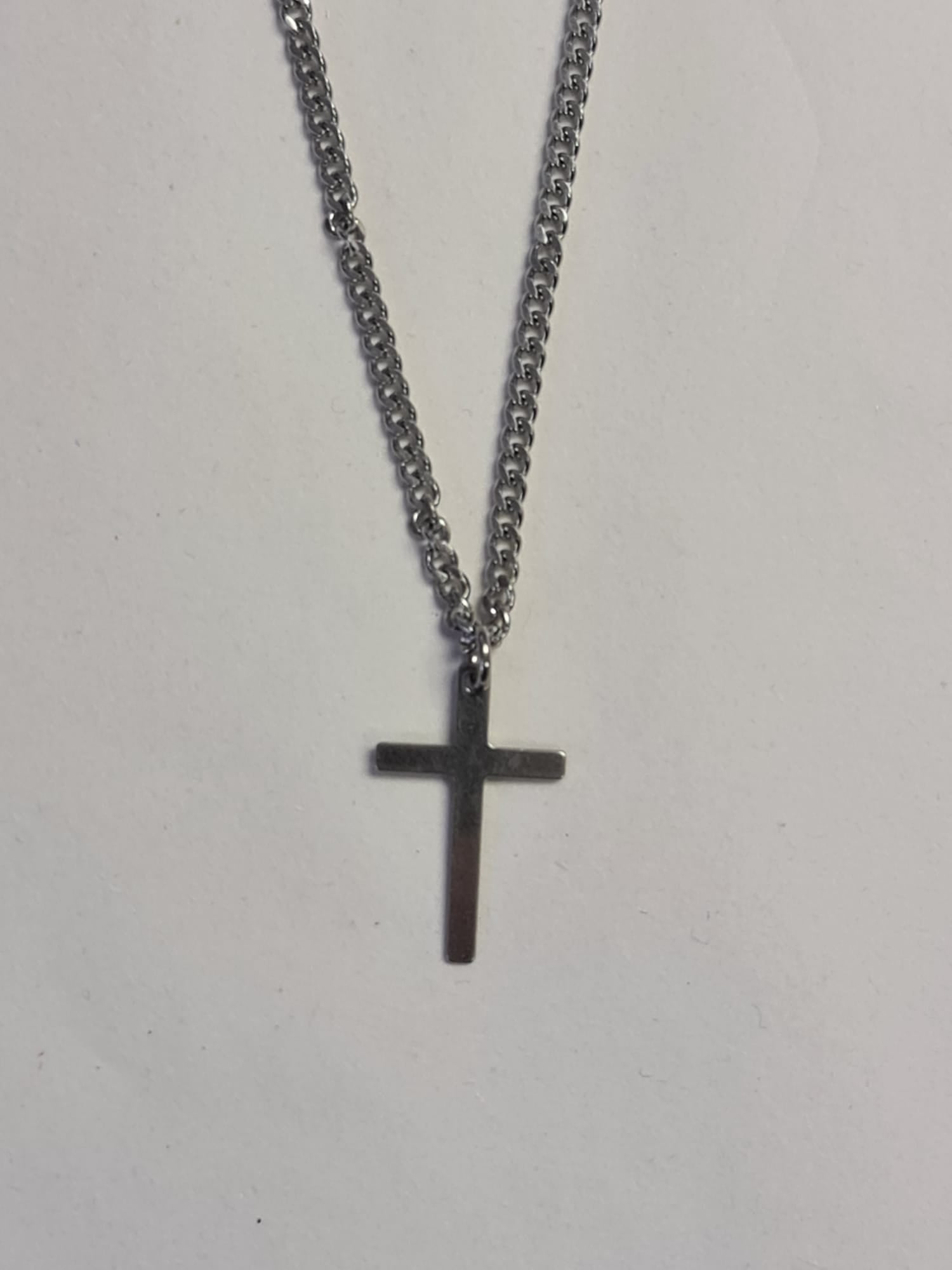 Small Plain Cross Stainless Steel - The Christian Gift Company