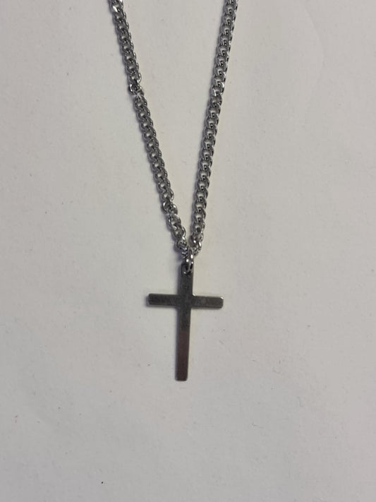 Small Plain Cross Stainless Steel - The Christian Gift Company