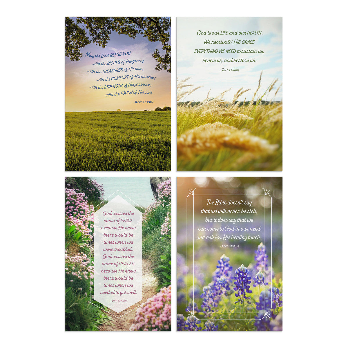 Get Well - Roy Lessin Landscapes - 12 Boxed Cards - The Christian Gift Company