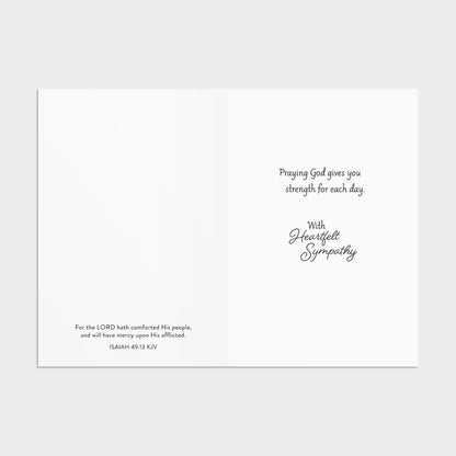 Sympathy - Fields of Comfort - 12 Count Boxed Cards and Envelopes, KJV - The Christian Gift Company