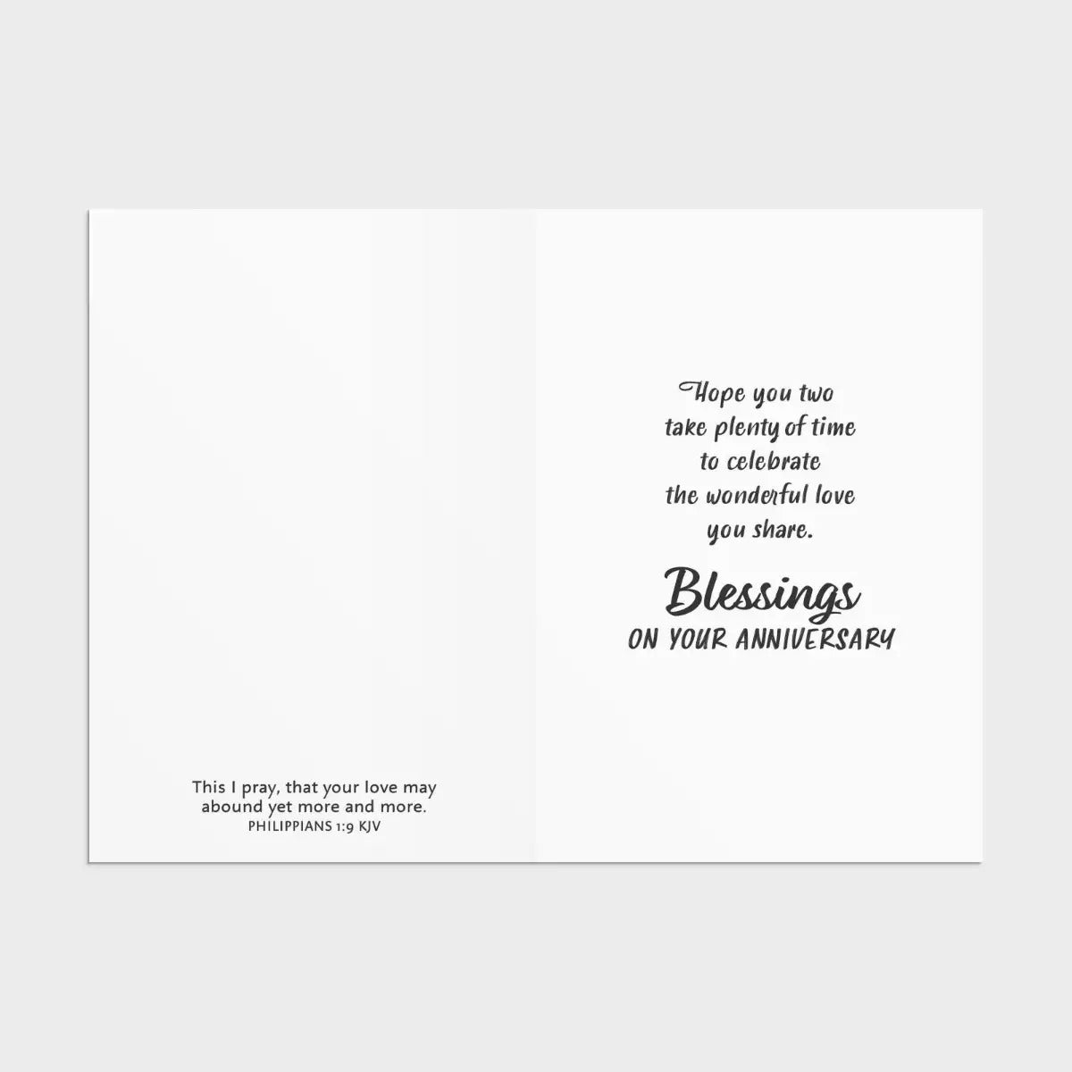 Anniversary - Colourful Designs - 12 Boxed Cards and Envelopes, KJV
