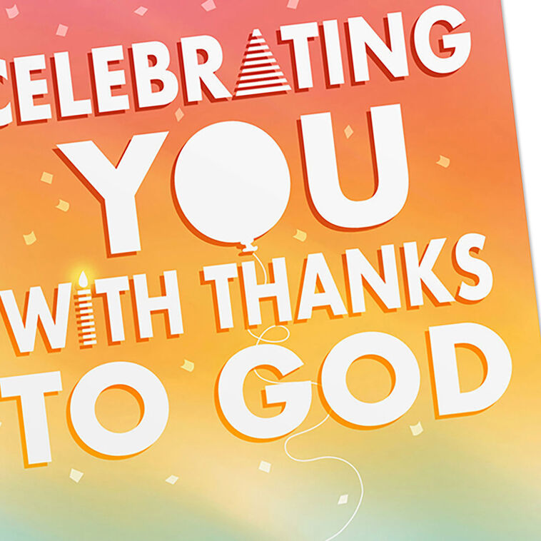 Celebrating You Assorted Religious Birthday Cards, Box of 12 - The Christian Gift Company