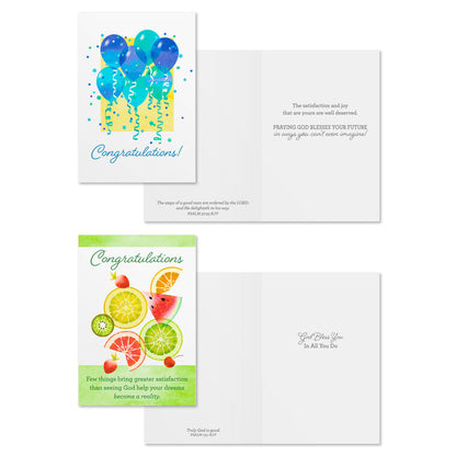 Bright Celebrations Assorted Religious Congratulations Cards, Box of 12