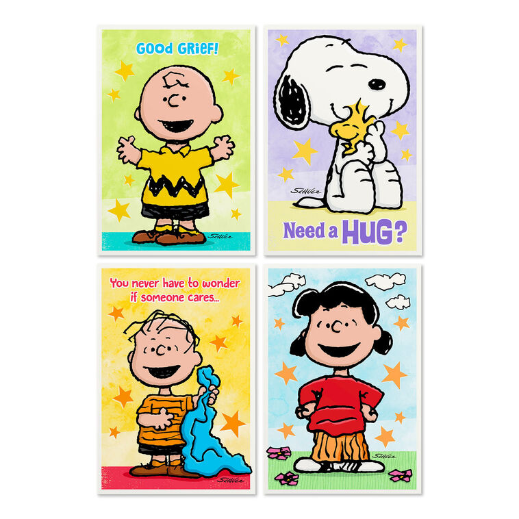 Peanuts® Assorted Religious Care and Concern Cards, Box of 12 - The Christian Gift Company