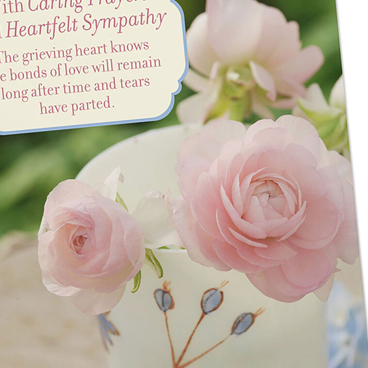 Fresh Floral Assorted Religious Sympathy Cards, Box of 12 - The Christian Gift Company