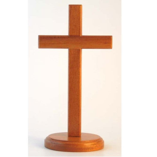 Natural Wood 20cm Standing Cross - The Christian Gift Company