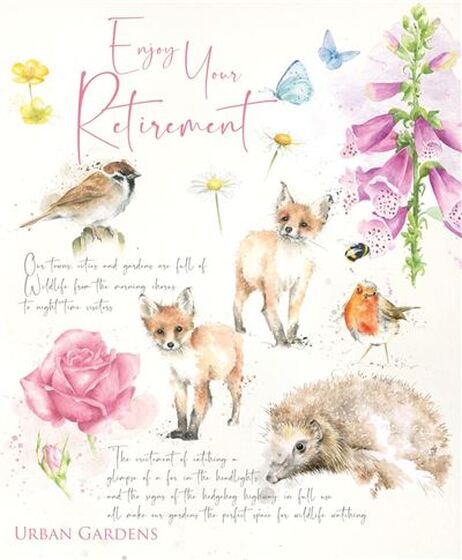 Retirement Card - Wildlife Notebook - The Christian Gift Company