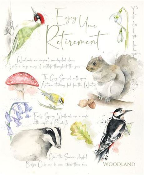 Retirement Card - Wildlife Notebook - The Christian Gift Company