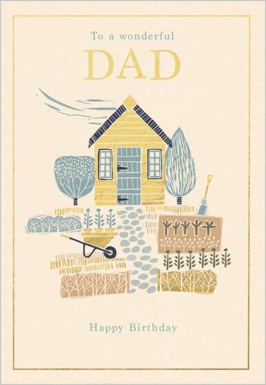 Dad Birthday Card - Garden Shed - The Christian Gift Company
