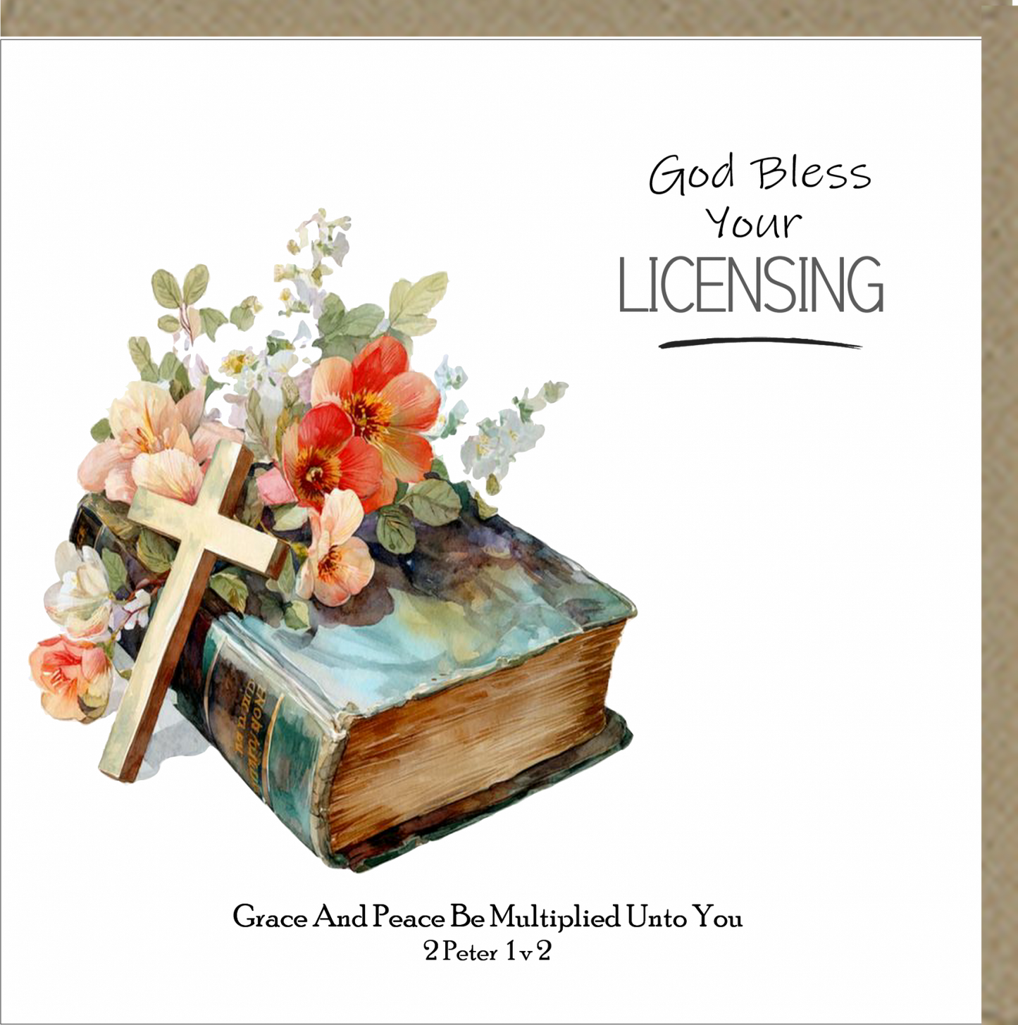 God Bless Your Licensing Card