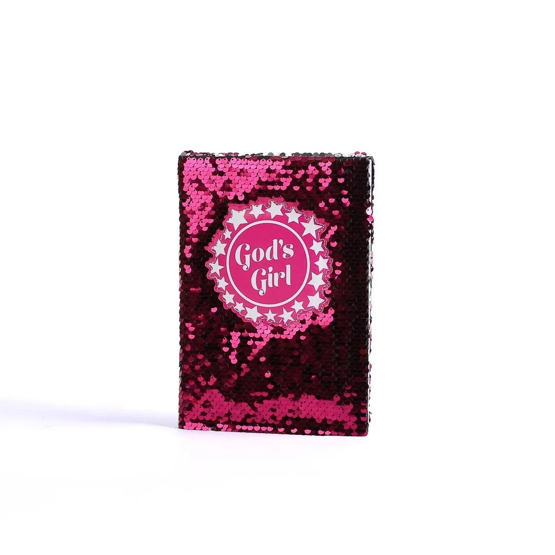 Sequinned Journal - God's Girl - The Christian Gift Company