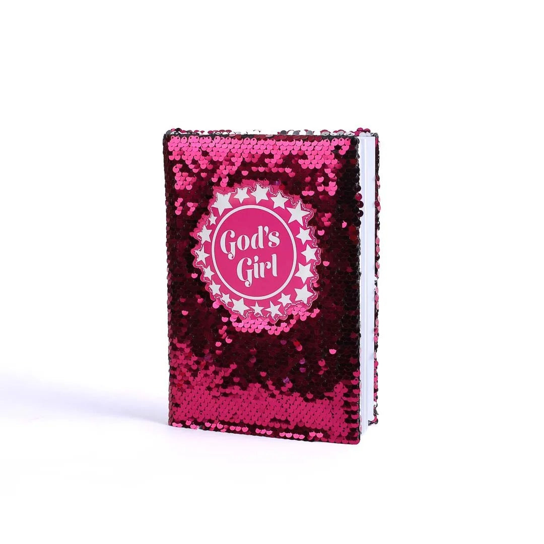 Sequinned Journal - God's Girl - The Christian Gift Company