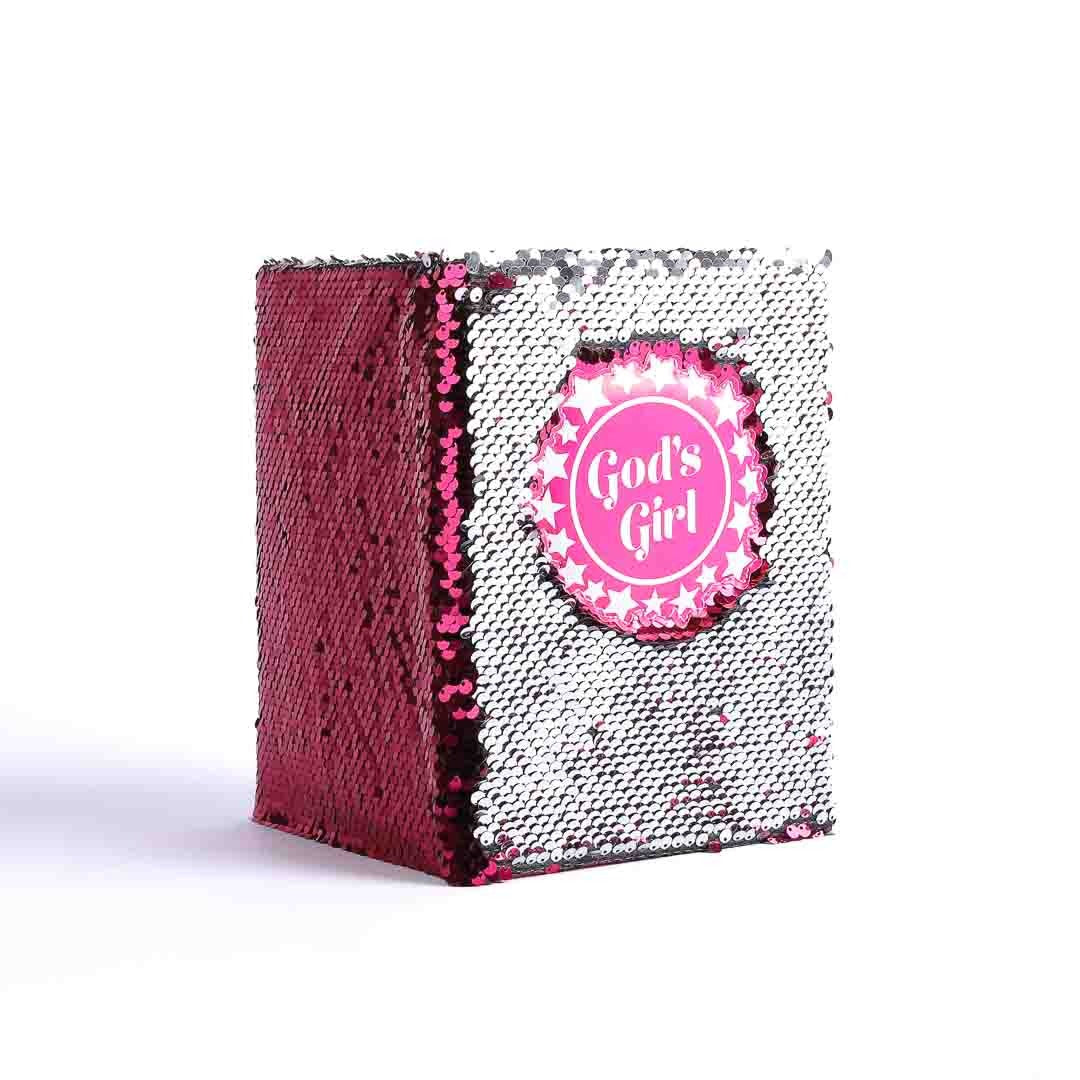 Sequinned Journal - God's Girl - The Christian Gift Company