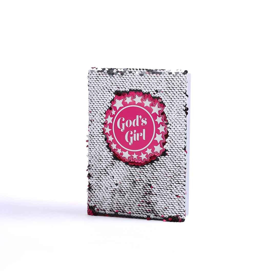 Sequinned Journal - God's Girl - The Christian Gift Company