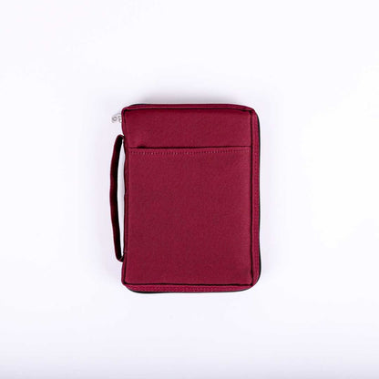 Canvas Bible Cover - Burgundy - The Christian Gift Company