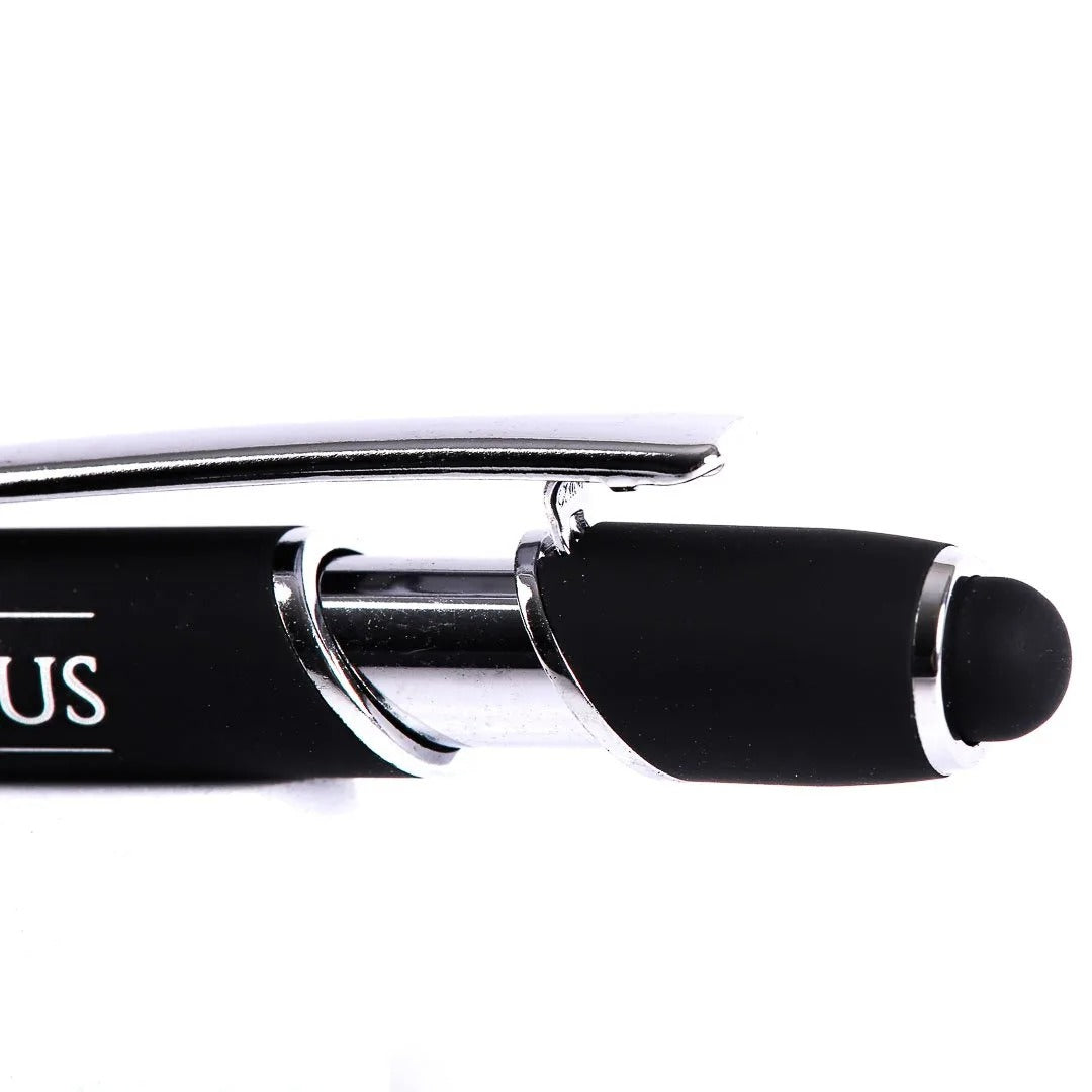 Engraved Gift Pen Black - Strong and Courageous - The Christian Gift Company