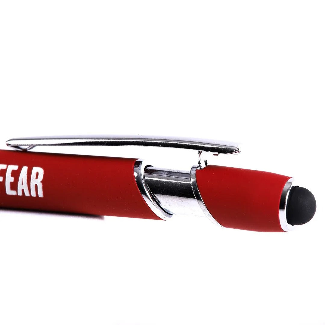 Engraved Gift Pen Dark Red - Faith over Fear - The Christian Gift Company