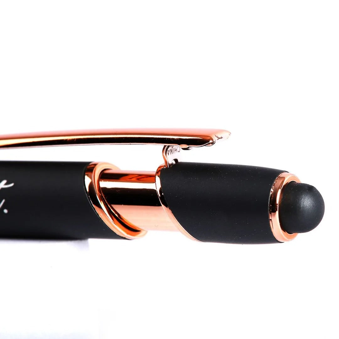 Engraved Gift Pen Dunmetal Grey - Pray Wait Trust - The Christian Gift Company