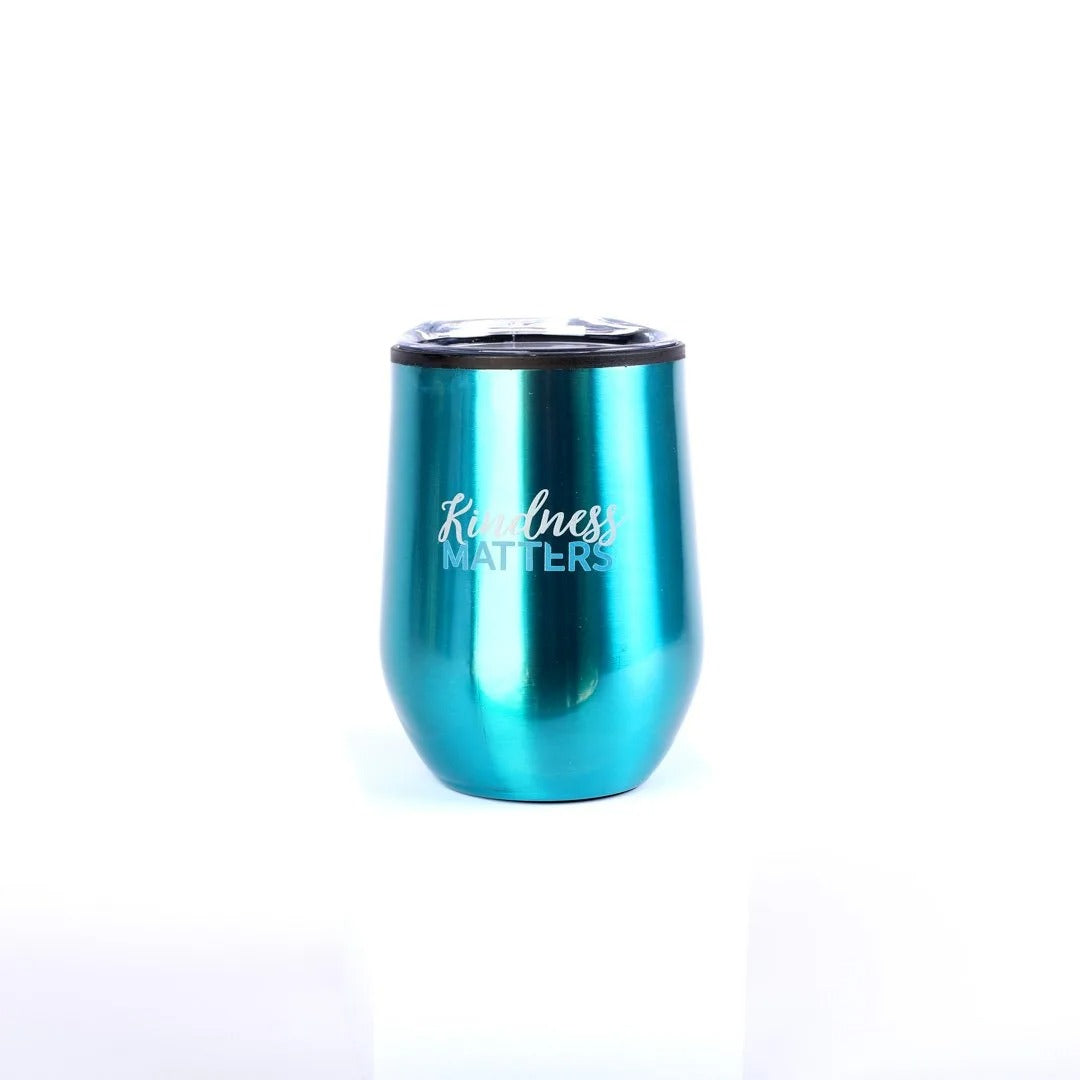 Stainless Steel Mug Tumbler in Teal - Kindness Matters - The Christian Gift Company