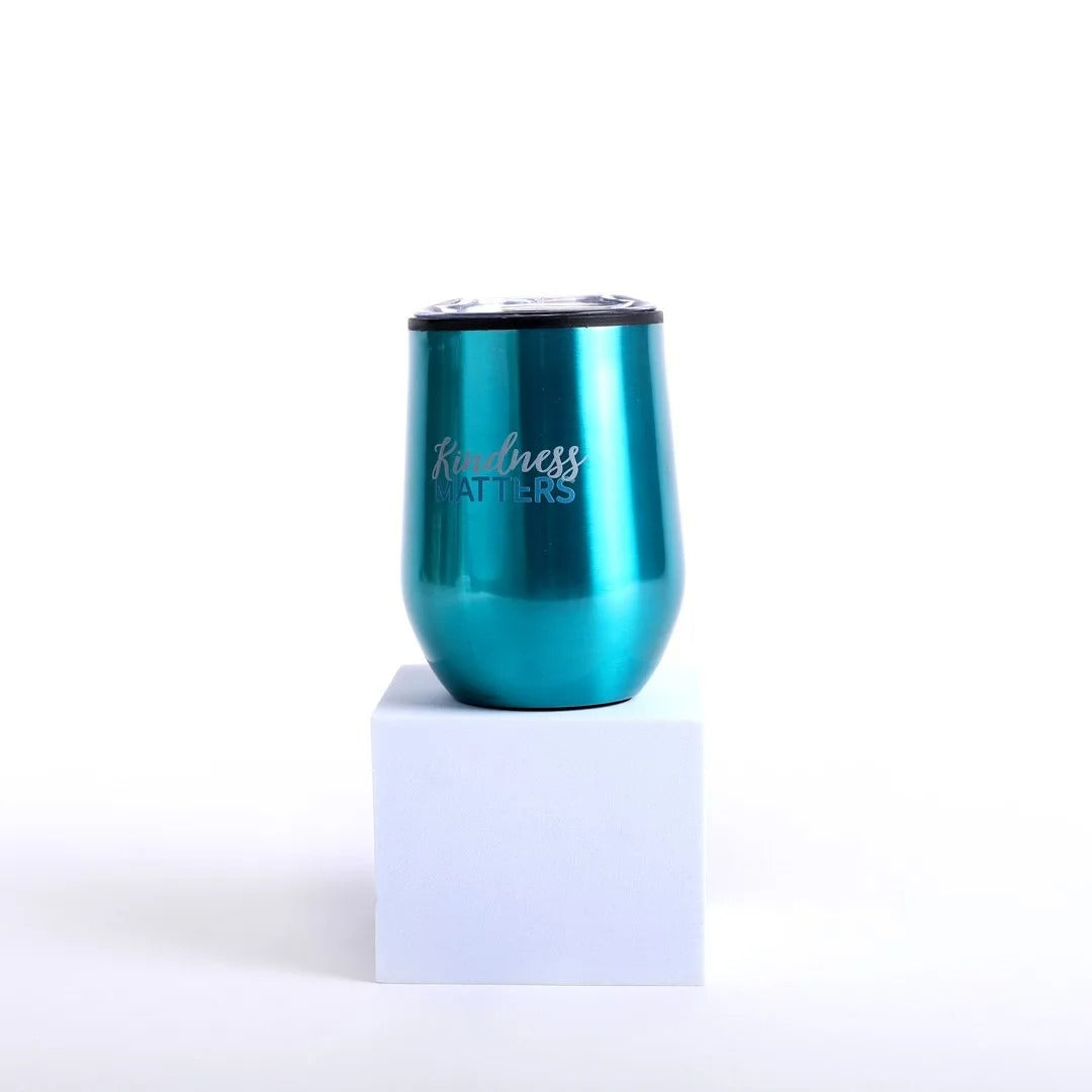 Stainless Steel Mug Tumbler in Teal - Kindness Matters - The Christian Gift Company