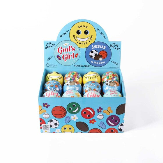 Soft Bouncy Balls - box of 24 assorted