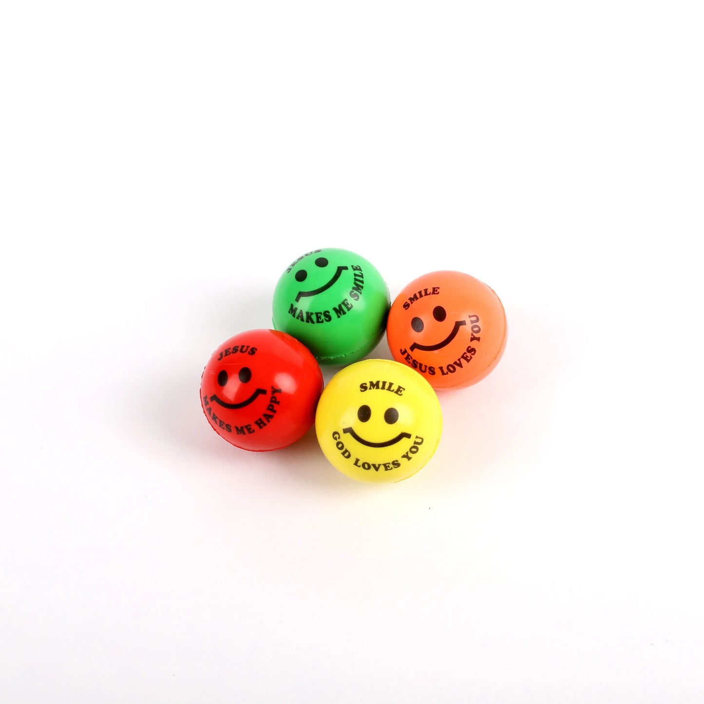 Smile Bouncing Balls - pack of 12 - The Christian Gift Company