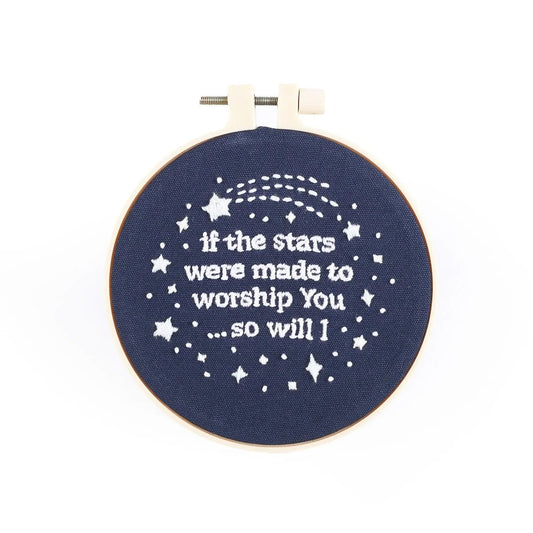 Small Embroidery Kit - If The Stars - The Christian Gift Company