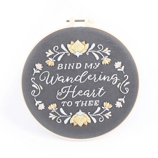 Embroidery Kit - Bind My Wandering Heart To Thee - The Christian Gift Company