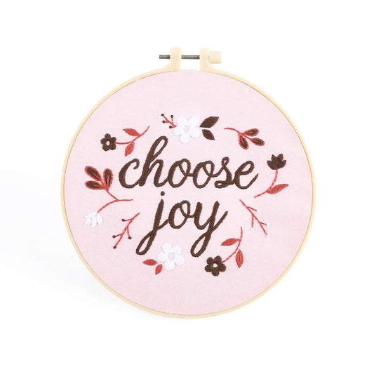 Embroidery Kit - Choose Joy - The Christian Gift Company