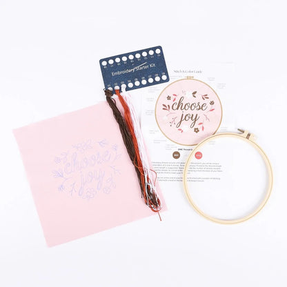 Embroidery Kit - Choose Joy - The Christian Gift Company