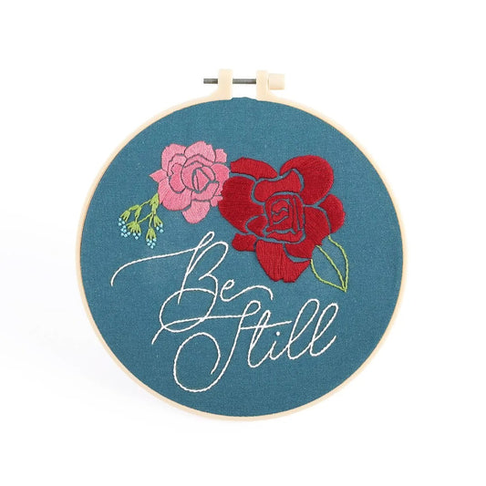 Embroidery Kit - Be Still - The Christian Gift Company