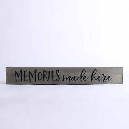 60cm Engraved Wooden Sign: Memories Made Here/Sage - The Christian Gift Company