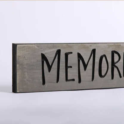 60cm Engraved Wooden Sign: Memories Made Here/Sage - The Christian Gift Company