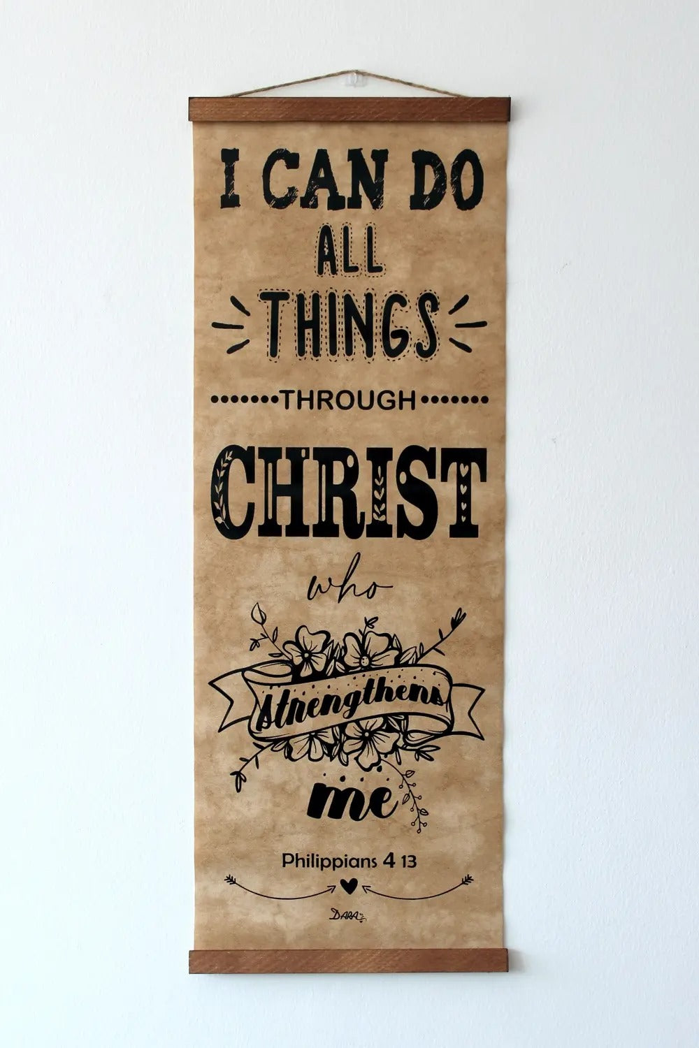 Wall Hanging Scroll - I Can Do All Things - The Christian Gift Company