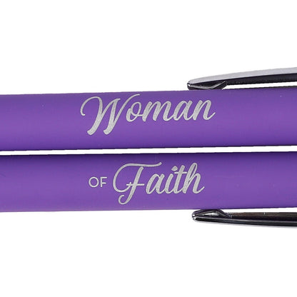 Soft Touch Gift Pen - Woman of Faith - The Christian Gift Company