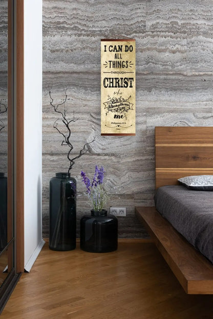 Wall Hanging Scroll - I Can Do All Things - The Christian Gift Company
