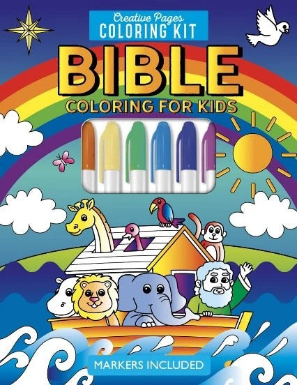 Creative Pages Coloring Kit Bible Coloring Book For Kids - The Christian Gift Company
