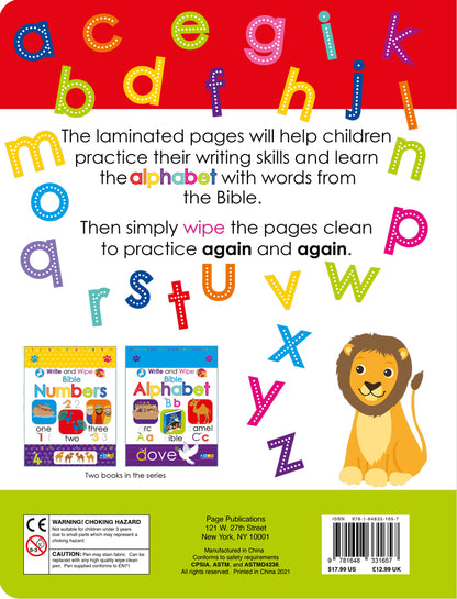 Write And Wipe Bible Alphabet - The Christian Gift Company