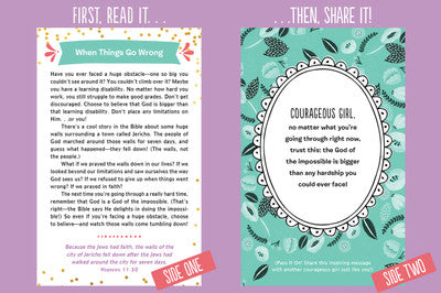 Cards of Kindness for Courageous Girls: Shareable Devotions and Inspiration - The Christian Gift Company